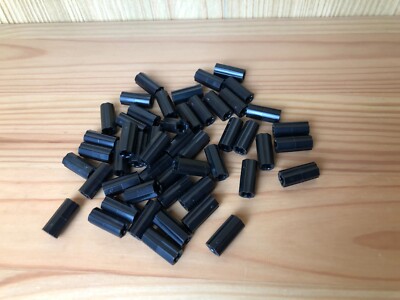 Lego 50x 6538c Technic Axle Connector 2L Verbinder Schwarz black Technik