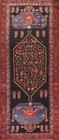 Vintage Tribal Black Bidjar Geometric Traditional Handmade Runner Rug 4x12 ft.
