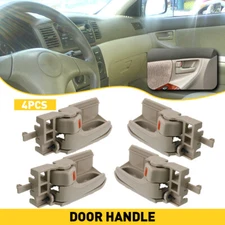 4x Car Interior Inside Door Pull Handle LH RH Beige For 2003-2008 Toyota Corolla