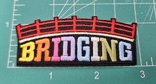 BRIDGING GIRL SCOUTS PATCH BADGE Daisy Brownie Junior Cadette Bridge Iron-n