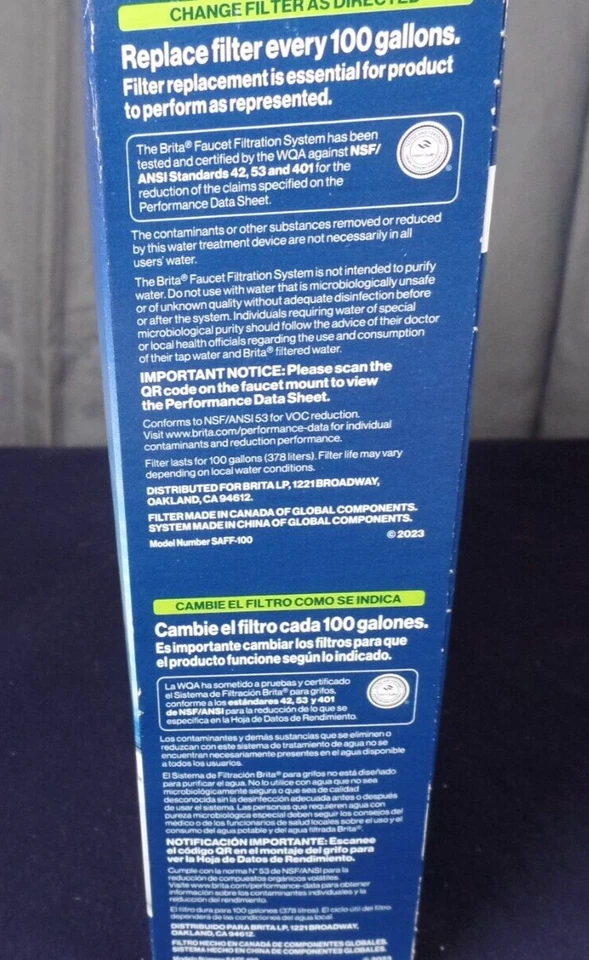 BRITA Elite Faucet Mount Filtration System Water Purification White - NIB - Image 4 of 4