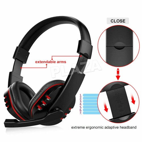 Gaming Headset Headphone w/ Microphone Volume Control for Sony PS4 PlayStation 4 - Picture 7 of 12