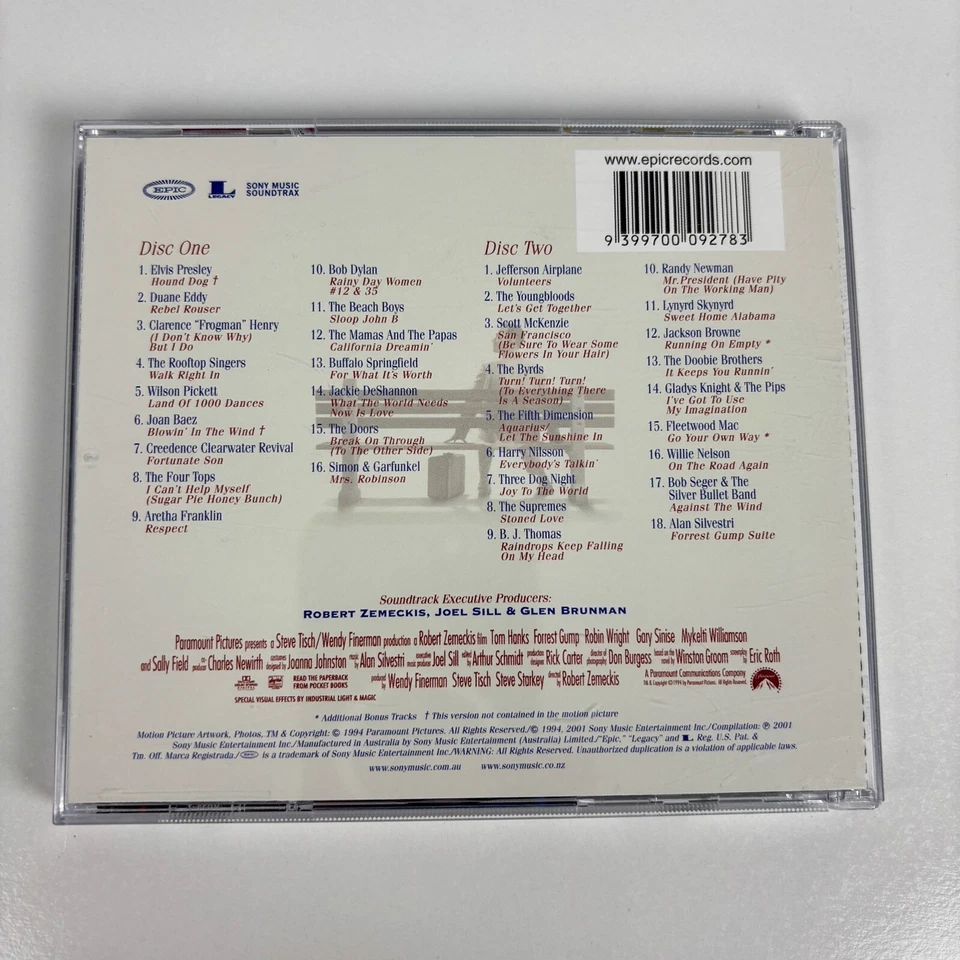 Forrest Gump The Soundtrack 2 Disc CD Free Tracked Postage - Image 2 of 4