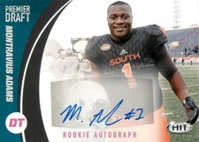 MONTRAVIUS ADAMS 2017 Hit ROOKIE AUTO RC #A61 Packers