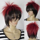 New Fashion Red Black Mix Multicolor Straight Unisex Cosplay Full Wig