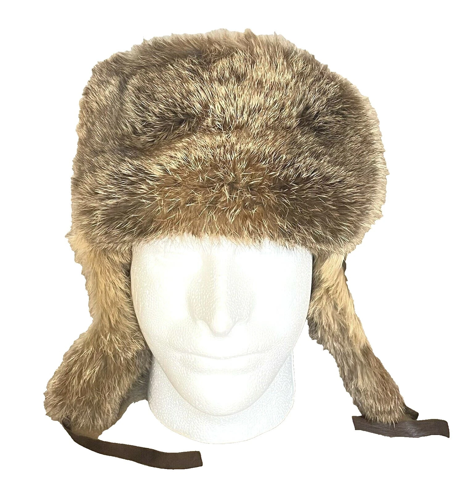 Sombreros vintage marrón de piel para hombres