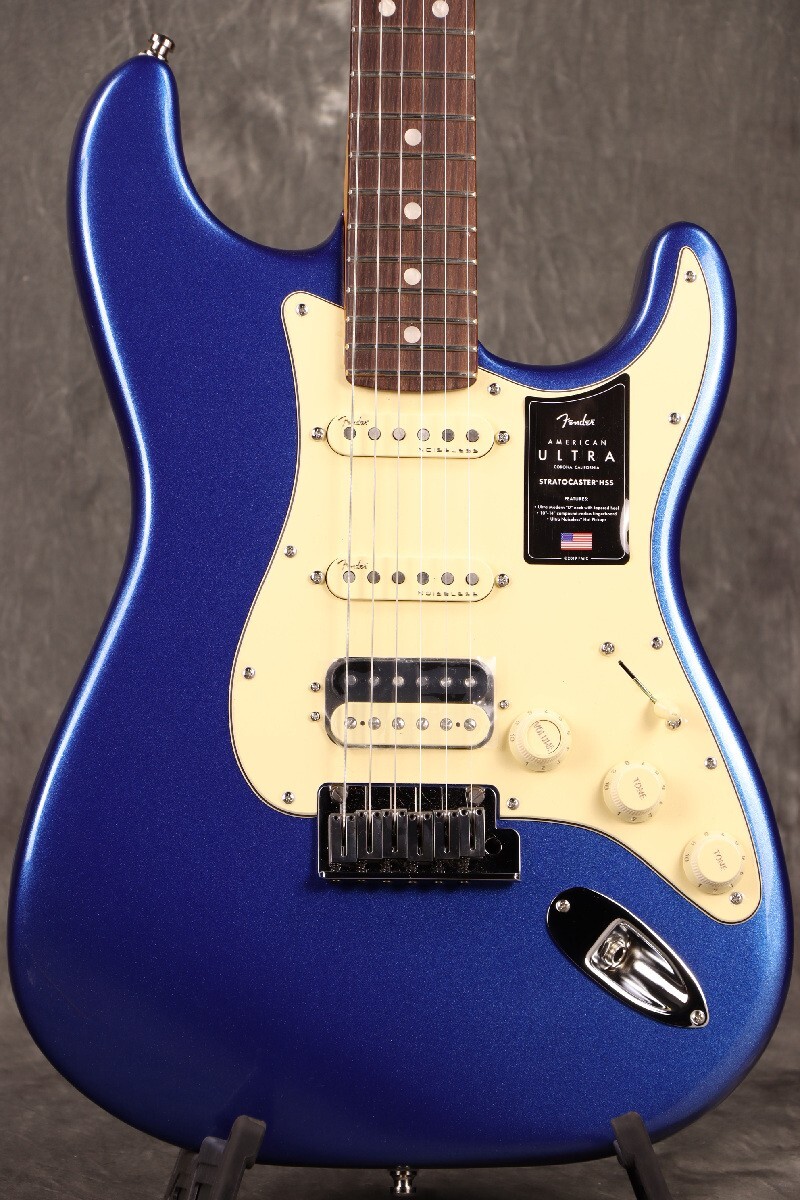 Fender American Ultra Stratocaster HSS Rosewood FB Cobra Blue from