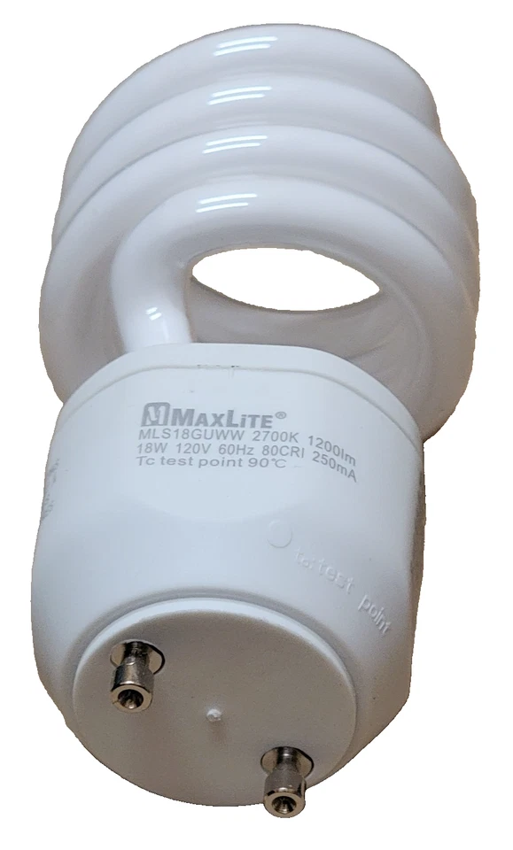 MaxLite GU24 SpiralMax Bulb 2700K 18W (75W Equivalent) - Image 3 of 4