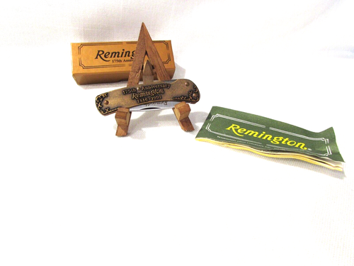Remington USA 1991 175th Anniversary 870 Shotgun Lockback Knife RC15M NOS w/Box