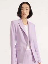 Veronica Beard Lavender Tailored Blazer Size 6 Made in USA