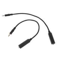 2Pcs Headphone Adapter, 3.5 mm Male to 6.35 mm Female Headphone Adapter, 1/8"