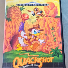 Thumbnail of ebay&reg; auction 158124680942 | SEGA Quackshot Starring Donald Duck – Mega Drive PAL inkl. OVP & Anleitung