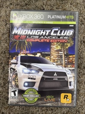 Midnight Club: Los Angeles Complete Edition (Xbox 360, 2009) Cleaned and Tested