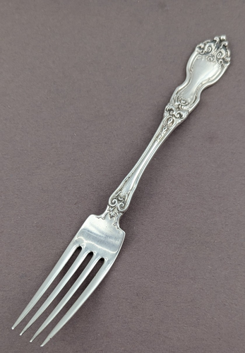 La Reine von Wallace Sterlingsilber Gabel 7" Besteck kein Monogramm