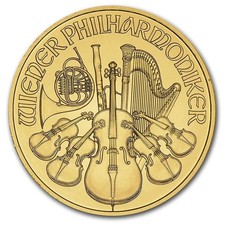 Austrian Philharmonic 1/10 oz Gold Coin (Random Year)