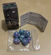 Chessex Hidden Wonders CHX 38023 Frosted Waterlily with White Polyhedral Dice