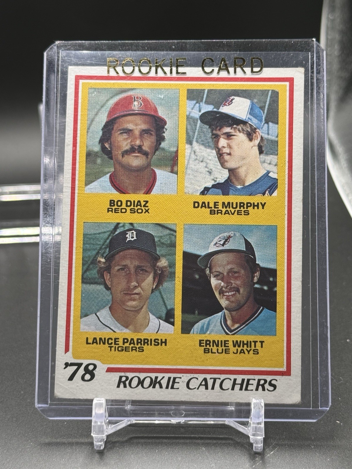 1978 Topps - Rookie Catchers Dale Murphy, Lance Parrish, Ernie Whitt #708 (RC)