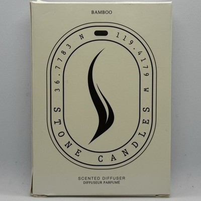 STONE CANDLES Scented Diffuser BAMBOO ~ NEW IN BOX