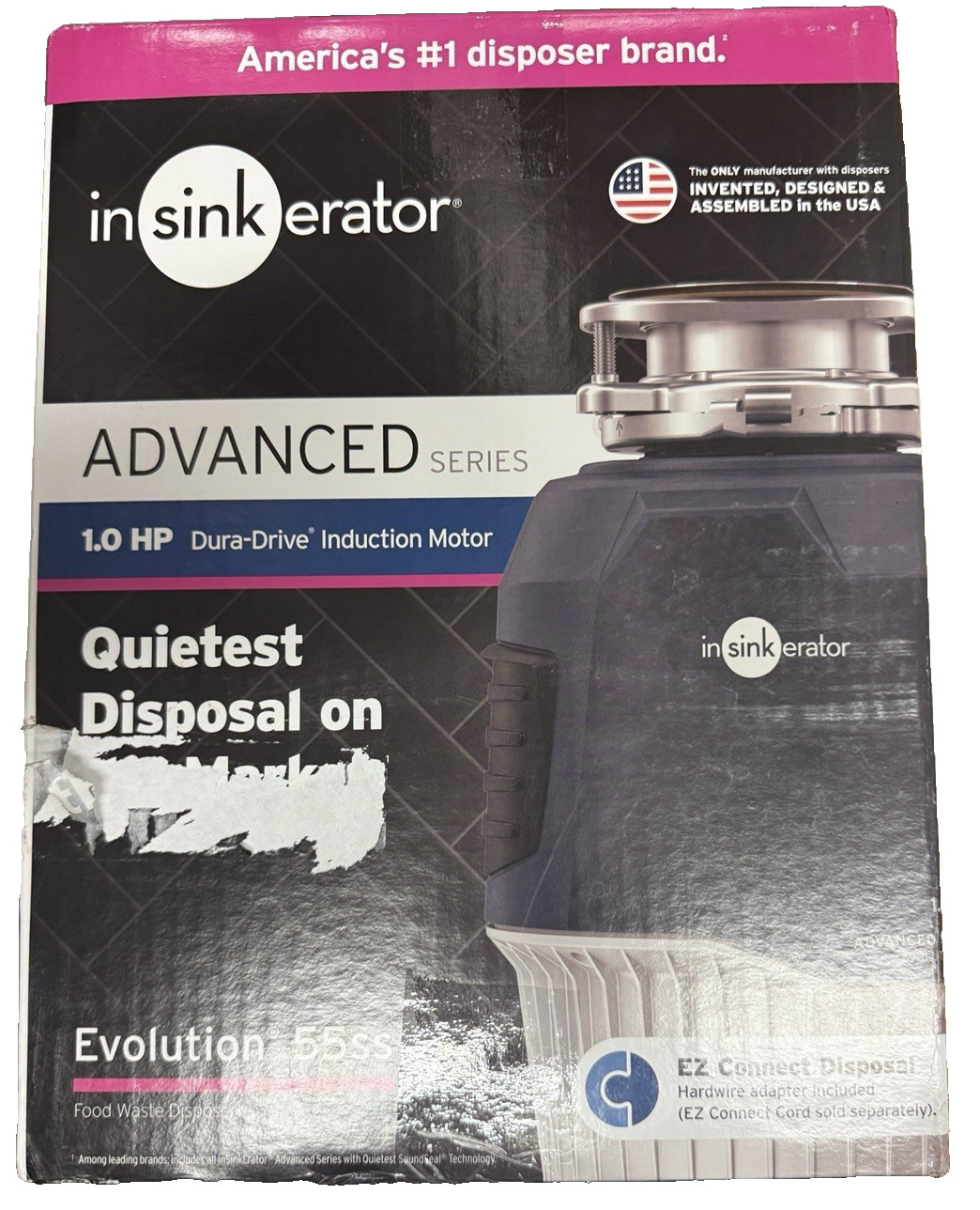 NEW InSinkErator Evolution 55ss Advanced Series Continuous feed 1-HP