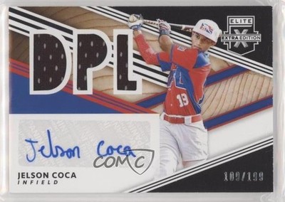 2020 Elite Extra Edition DPL Material Signatures Black Jelson Coca Auto 0q0m