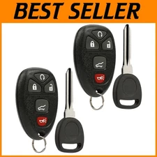 Set of 2 Ergonomic Ignition Keys for Chevy, GMC, Cadillac, and Buick Vehicles
