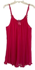 Betsy Johnson Babydoll Pink Slip Lingerie Dress Size Large