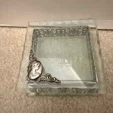 Badash Crystal Jewerly Box NIB With Silver Trim Presentation Box /ro