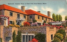 Vintage Postcard- Skylands, Summer Home of Edsel Ford- Seal Harbor, Maine- KM2