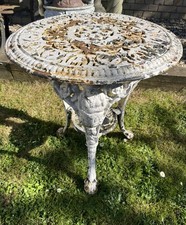 Cast Iron Victorian  Table Base & Top.