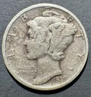1939-S Mercury Dime Circulated - Good Condition