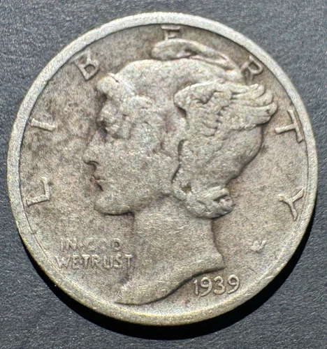 1939-S Mercury Dime Circulated - Good Condition