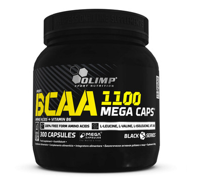 OLIMP BCAA 1100   300 MEGA Capsules Muscle Growth Amino Acids Vitamin B6 Leucine