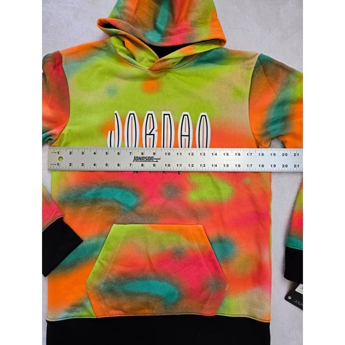 NWT Nike Jordan Jumpman Fleece Hoodie XL (13-15years) Tie-Dye Psychedelic - Picture 5 of 6
