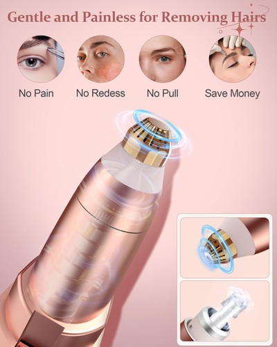 Rechargeable Eyebrow Trimmer for Women, Painless Electric Facial Hair Remover, - Picture 5 of 5