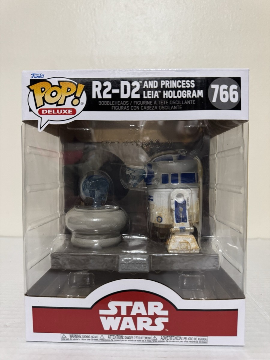 Funko Star Wars Pop! Deluxe R2-D2 and Princess Leia Hologram