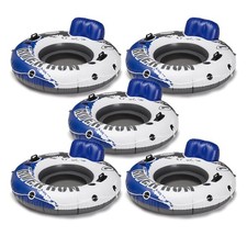 Intex River Run 1 Person Inflatable Floating Tube Lake/Pool/Ocean Raft 5 Pack 