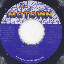 COMMODORES Brick House MOTOWN M 1425F VG 45 RPM 1977 Funk 7" Soul Jukebox