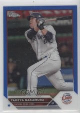 2023 Chrome NPB Nippon Professional Baseball Blue Refractor Takeya Nakamura o1w