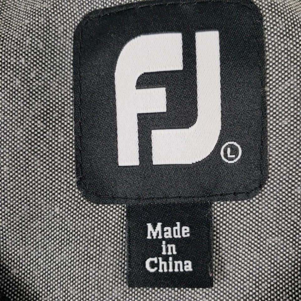 FootJoy FJ Hombres GRANDE BXM Club de Golf Lana Cuello en V NEGRO Pullover Largo Slv Suéter Foto 3 de 4