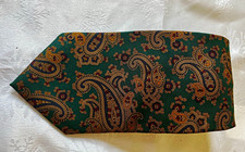 Vintage Bert Pulitzer Collectors Edition Silk Tie Green Paisley Made In USA