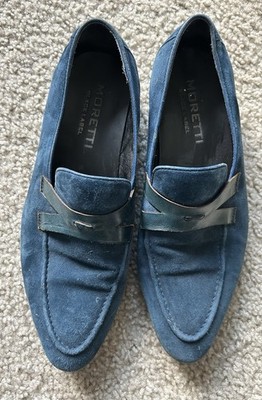 Moretti Black Label Men s Blue Slip On Loafers - SIZE 7