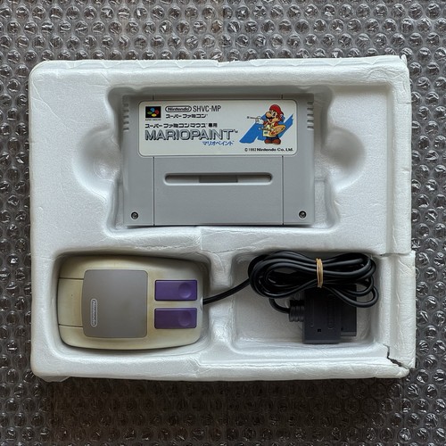 Nintendo Super Famicom Mario Paint Complete Big Box CIB + Mouse JPN | US SELLER - Picture 2 of 19