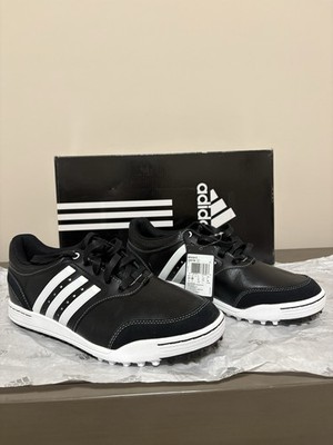 Adidas Adicross III Mens Black White SPIKELESS Golf Shoes Size 9.5 NEW WITH BOX
