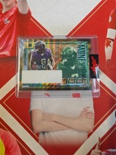 Leaf Metal Football 1/1 Unsigned Pre-Porduction Proof Zach Evans