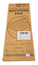 Utopia Bedding Quilted Fitted Mattress Pad, King Size, Elastic Fitted Mattress