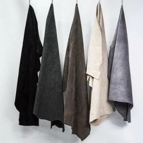 Black Suede Lambskin napa Real leather soft Hide skin 6 Sq. Ft+ - Image 2 of 2