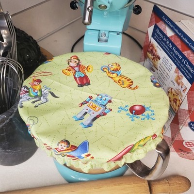 Vintage Atomic Toys Reversible KitchenAid Mixer Mixing Bowl Cover Bread Baking