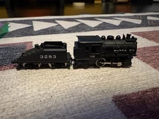 Bachmann Santa Fe Steam Locomotive With Tender N Scale #116