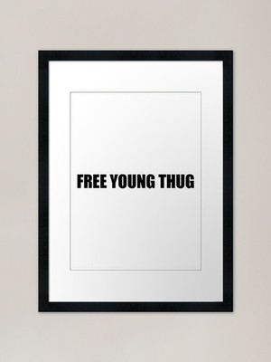 Free Young Thug Gerahmter Kunstdruck Gerahmtes Wandbild Poster Leinwanddruck Bild