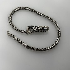 TROLLBEADS Soft Wind of Change Clasp Lock LAA 925 wheat bracelet 8" 6e